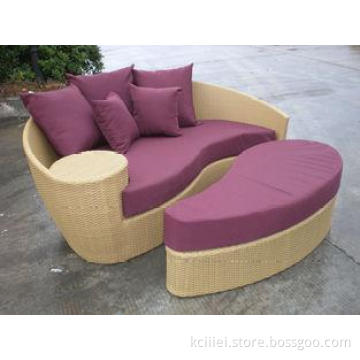 Fashion Brown Outdoor Rattan Daybed , Garden / Patio Furnit